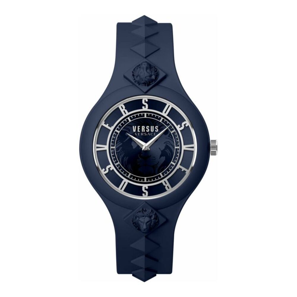 Versus Versace  Fire Island Studs Strap Watch Blue Womens